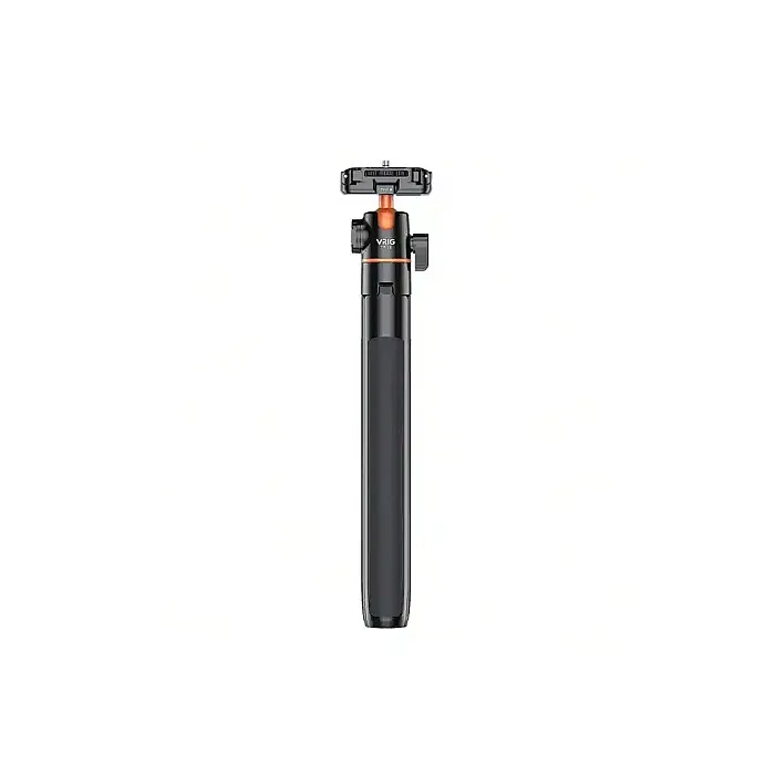 VRIG TP-16 140cm/55in Selfie Stick Tripod Stand with Flexible Ball Head Phone Holder 1/4 Inch Screw Connection for Smartphone Camera Vlog Live Streaming Selfie Video Recording